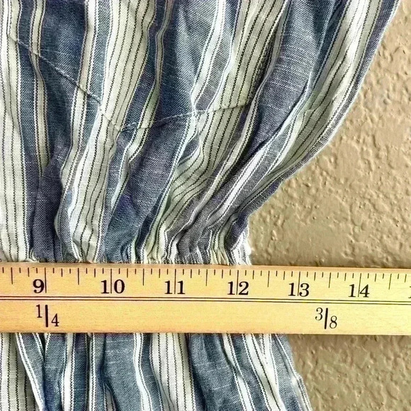 Japna Brand Shirt Dress Size XS Button Up Elastic Stretch Waist - Picture 8 of 8